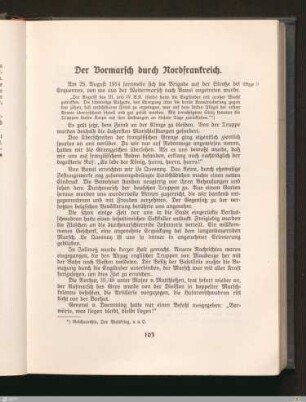 Der Vormarsch durch Nordfrankreich