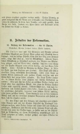 II. Zeitalter der Reformation