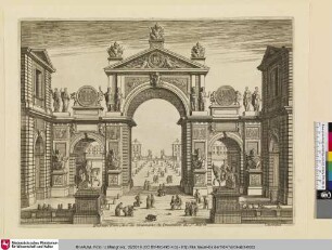 Dessein d'un Arc de Triomphe de l'Invention du Sr. Marot