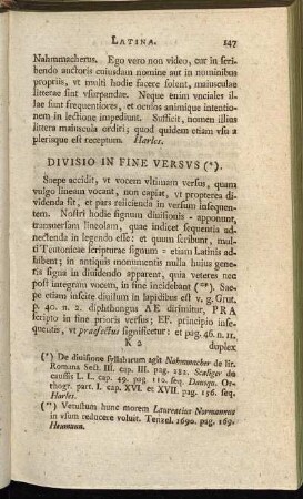 Divisio in fine Versus.