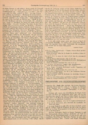 292-296 [Rezension] Schmidt, Erik, Hegels Lehre von Gott