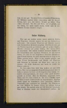 36, Unsere Rüstung