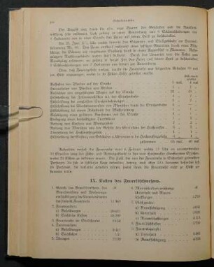 IX. Kosten des Feuerlöschwesens.