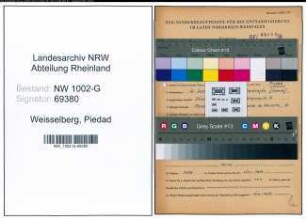 Entnazifizierung Piedad Weisselberg, geb. 12.09.1911 ()