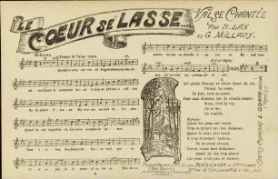Le coeur se lasse ... Valse Chantée