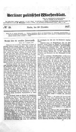 No 49, 9. December 1837