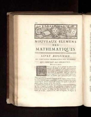 Nouveaux elemens des mathematiques. Livre douzieme.