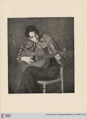 Plate: The guitar player, by George Thomson