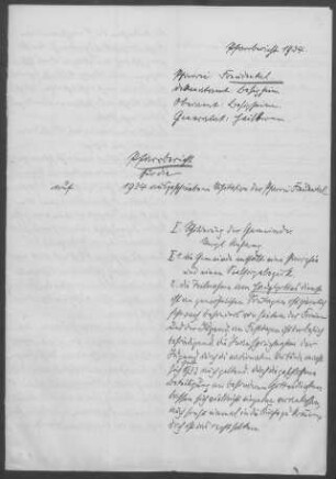 Freudental: Pfarrbericht 1934