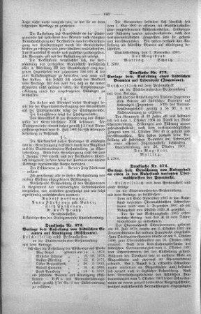 In nicht öffentlicher Sitzung (472,473,474.), 13. November 1907