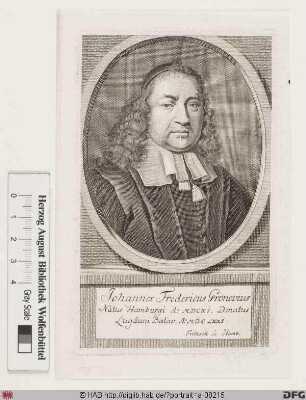 Bildnis Johann Friedrich Gronovius (eig. Gronow)