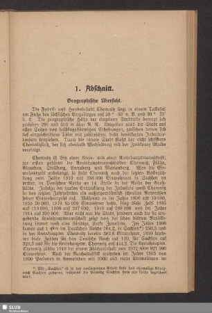 1. Abschnitt. Geographische Übersicht