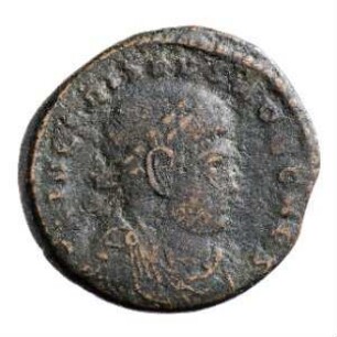 Münze, Follis, Aes 3, 317 - 326 n. Chr.