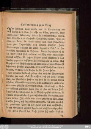 Auffoderung zum Tanz