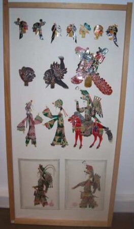 Köpfe von Chinesischen Schattenspielfiguren