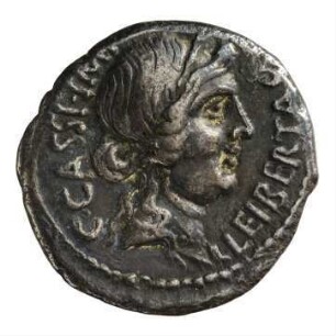 Münze, Denar, 43 - 42 v. Chr.