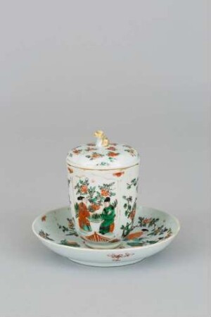 Deckelbecher mit Unterschale