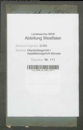Gesuch des Justizamtes in Fredeburg um Akteneinsicht