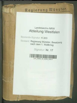 Wohnungsfürsorge, Wohnungsnennungen, Spezialia, Band 1