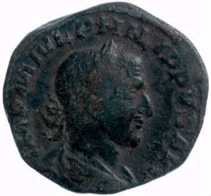 Münze, Sesterz, 245
