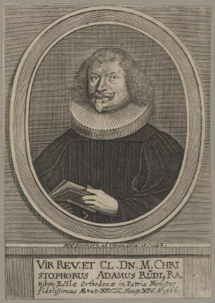 Bildnis des Christophorus Adamus Rüdi
