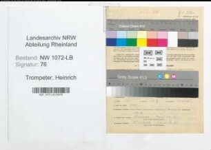 Entnazifizierung Heinrich Trompeter , geb. 24.05.1904 (Holzhauer)