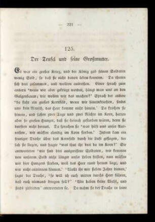 125. Der Teufel und seine Großmutter.