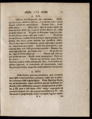 §. XIII. - §. XVI. [Sensus indicatur]