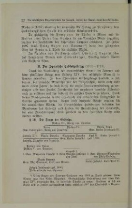 B. Der Spanische Erbfolgekrieg