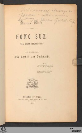 Annotationen von Stefan Georges Hand
