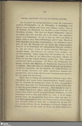 Hegel, Preussen und die Rechtsphilosophie