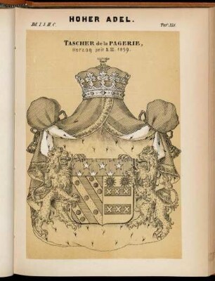 Taf. 371. Tascher de la Pagerie, Herzog seit 2. III. 1859.