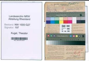 Entnazifizierung Theodor Kugel , geb. 10.07.1900 (Landesinspektor)