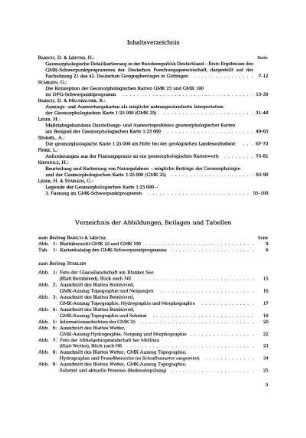 Verzeichnis der Abbildungen, Beilagen und Tabellen