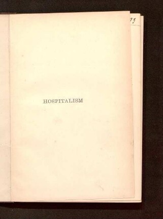 On hospitalism and the causes of death after operations