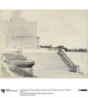 Treppenaufgang zum Marmorpalais in Potsdam