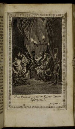 Don Quixote zerstöret Meister Peters Puppenspiel.