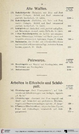 Pelzwaren (Nr. 140-141)