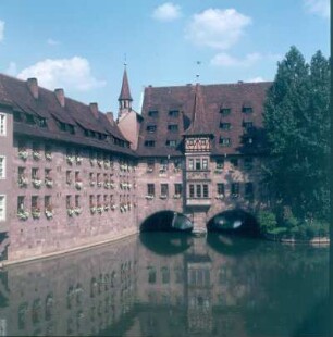Nürnberg. Blick zum Heilig-Geist-Spital