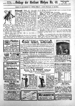 Beilage der Berliner Wespen Nr. 48