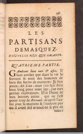 Quatrième partie.