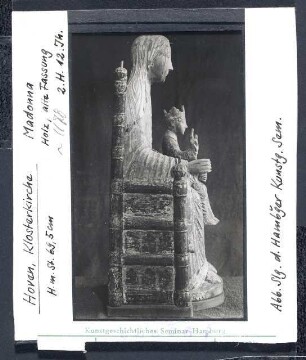 Hoven: Klosterkirche, Madonna, Holz, 2. H. 12. Jhd.