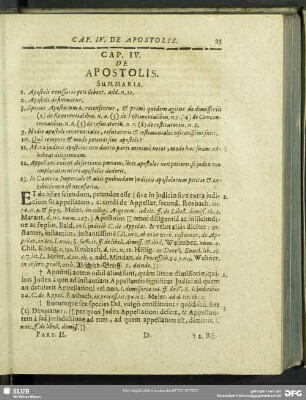 Cap. IV. De Apostolis