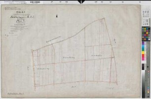 Recklinghausen (Recklinghausen), Zusammenlegung Recklinghausen, Urkarte II Flur 1