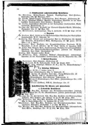 Fachabteilung für Chemie und Hüttenkunde