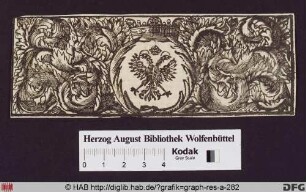Ornamentleiste mit Doppeladler und Krone