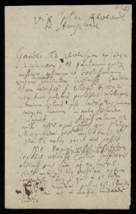 Brief von Gottfried Wilhelm Leibniz an Friedrich Lucae