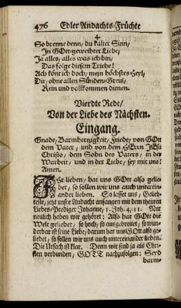 Vierdte Rede. - Sechste Rede.