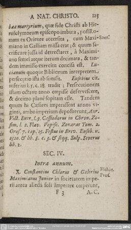 Sec. IV. Intra annum