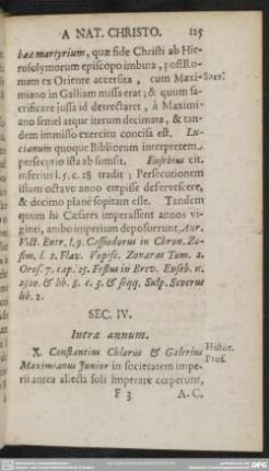 Sec. IV. Intra annum